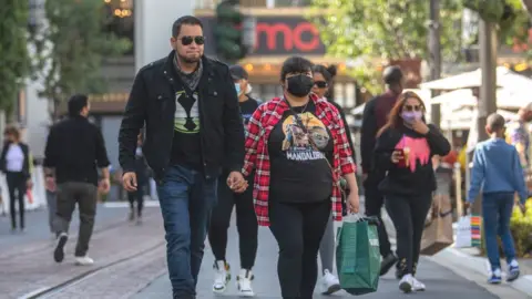 Getty Images Shoppers in Los Angeles