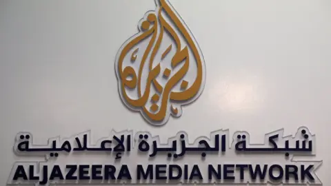 Reuters The logo of Al Jazeera Media Network is seen during the annual MIPCOM television programme market in Cannes, France, October 17, 2016