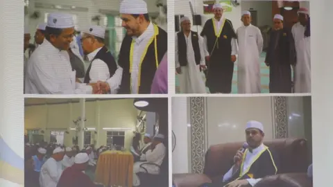 EPA A slideshow by Malaysian NGO (non-profit organization), Humanitarian Care Malaysia (MyCARE) shows images of Palestinian lecturer Fadi al-Batsh (22 April 2018)