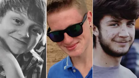 Norfolk Police Billy Hines, Kyle Warren and Dominic O'Neill