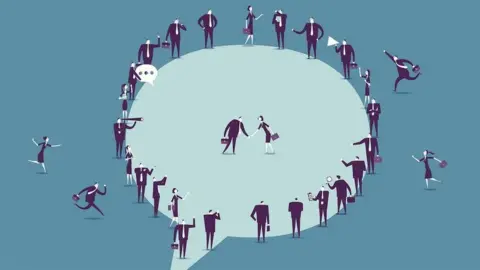 Getty Images Social bubble, illustration