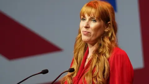 PA Media Deputy Labour leader Angela Rayner speaking at the Labour Party Women's Conference