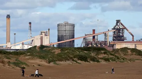 Getty Images The former Corus steelworks in Redcar, north-east England on June 27, 2016