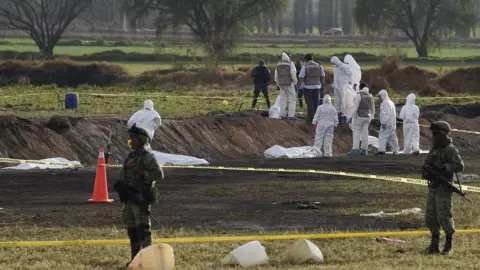 AFP/Getty Mexico pipeline explosion aftermath