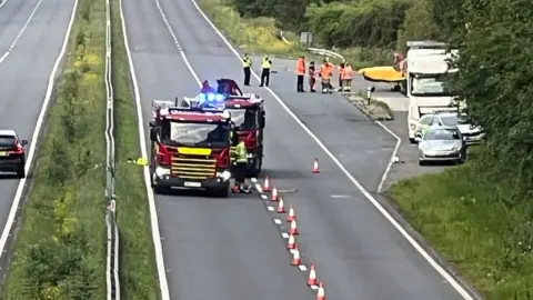 Light aircraft makes emergency landing on A40 near Cheltenham