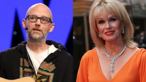 Getty Images Moby and Joanna Lumley