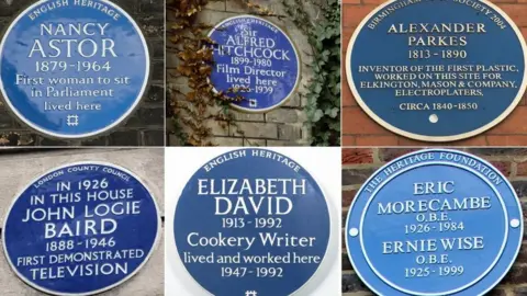 English Heritage/Getty Images Six plaques