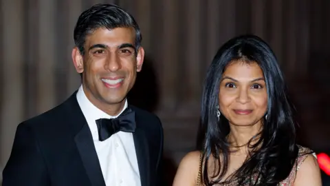 Getty Images Rishi Sunak and Akshata Murthy