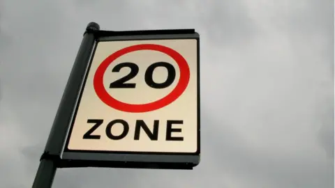 PA Media Sign of 20mph zone