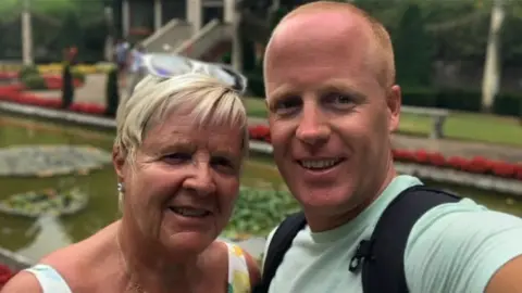 Family photo Andy Marshall-Aherne and his mother Christine