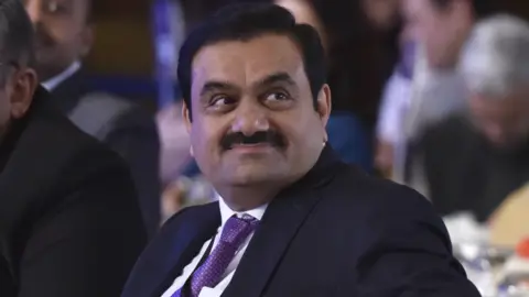 Getty Images Chairman and founder of the Adani Group Gautam Adani at a summit in New Delhi, India.