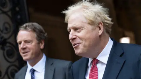 Getty Images Boris Johnson and Alister jack