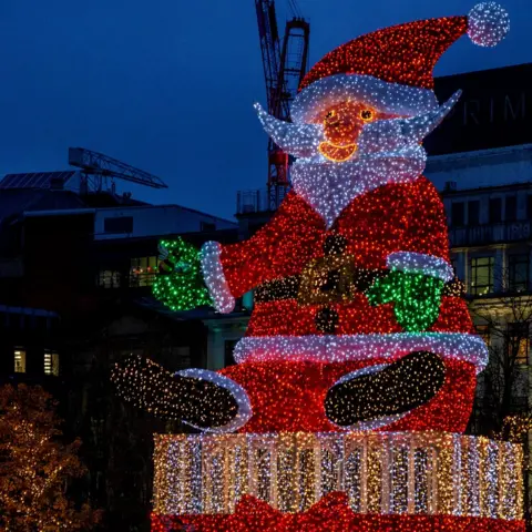 Manchester City Council The new Santa in Manchester city centre