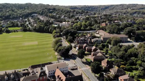 University of Brighton Aerial picture of Darley Road in Eastbourne