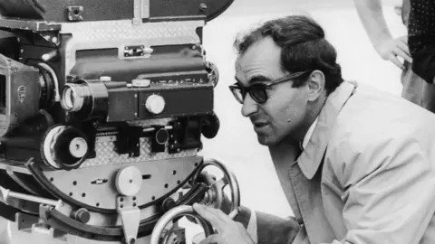Getty Images Film director Jean-Luc Godard on the set of Pierrot le Fou