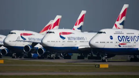 Getty Images BA planes grounded