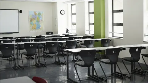 Getty Images An empty classroom