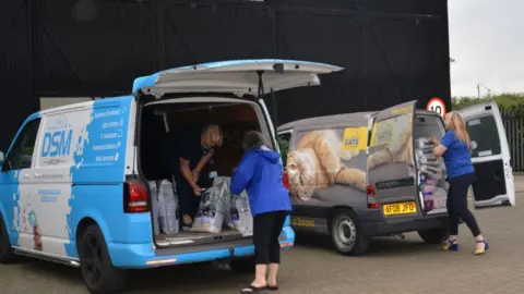 DSM Group Donated cat food