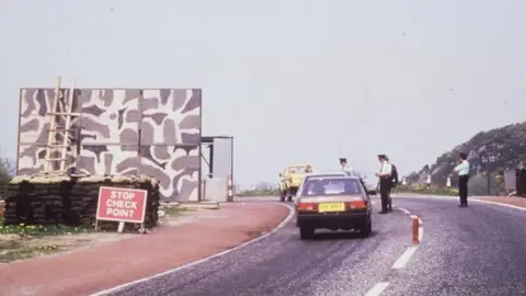 PAcemaker A security check point on the road between Belfast and Dublin