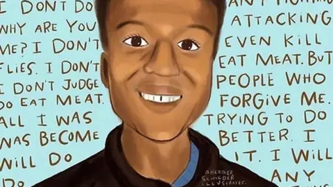 @HeatherSchiederIllustrates_ Elijah McClain illustration