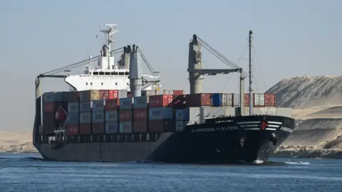 Getty Images Ship travelling on the Red Sea