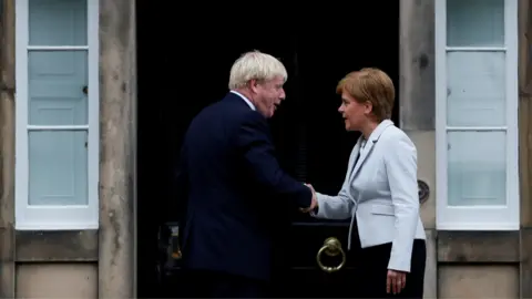 Reuters Boris Johnson meets Nicola Sturgeon