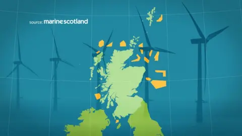 Marine Scotland Wind farm map