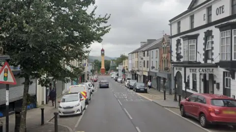 Castle Street, Tredegar, looking towards the town clock