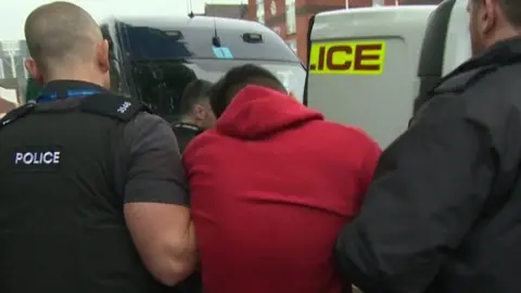 BBC police detain suspect