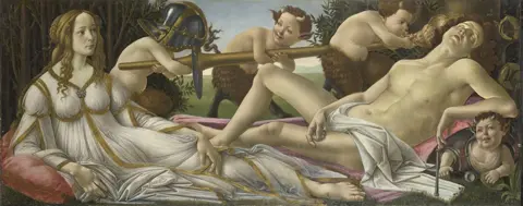 The National Gallery, London Venus and Mars by Botticelli (circa 1485) is one of the paintings that are going on loan for the first time