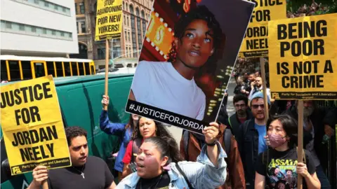 Getty Images Protesters in New York City