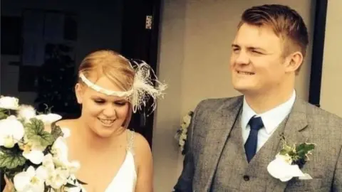 Teleri Mair Jones Teleri and Huw's wedding day