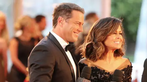 Getty Images Karl Stefanovic (left) and Lisa Wilkinson in Melbourne (23 April 2017)