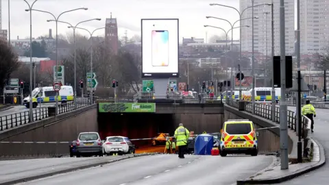 PA Belgrave Middleway- the scene of the crash