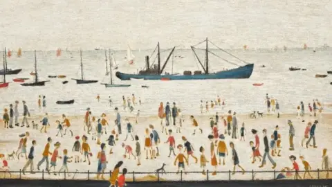 Sotheby's Beach Scene, Lancashire