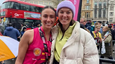 Brain Tumour Research Mary Fitzpatrick-Greening, left, and Abi Smith