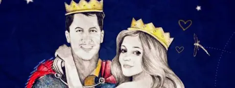 Marco and Gloria as fairy tale heroes