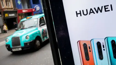 Getty Images Huawei ad in London