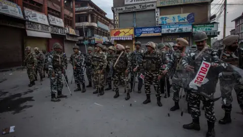 Abid Bhat Soldiers in Srinagar