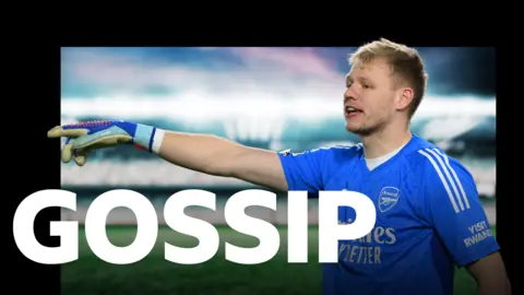 Gossip logo and Aaron Ramsdale