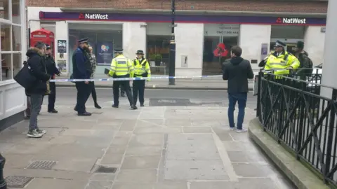 Twitter/@SteffanHonour Road closures on Tuesday