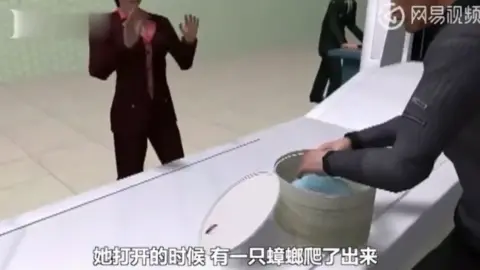 KANKAN NEWS Staff were surprised to find live cockroaches in a couple's hand luggage