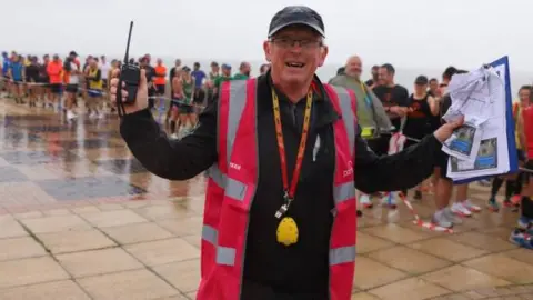 Getty Images Steve Brace at running race