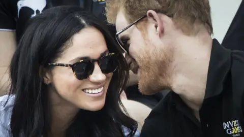 PA Media Meghan and Harry in 2017