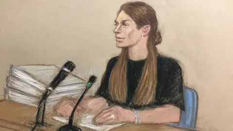 Julia Quenzler for BBC News Coleen Rooney finished giving evidence on Monday