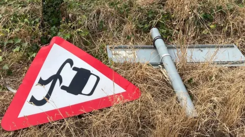 Scene of Stalham hit and run