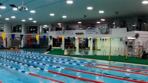BBC Swimming pool at Beau Sejour Leisure Centre