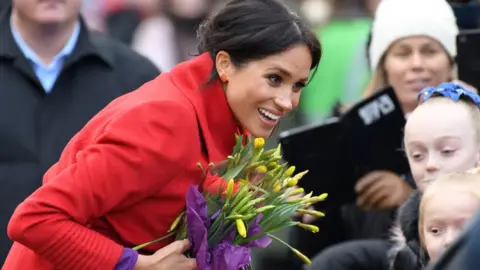 Karwai Tang/Getty Meghan on a walkabout