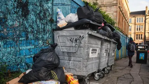 Getty Images Glasgow bins