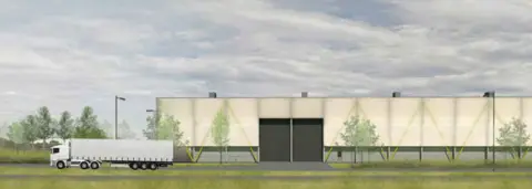 Highland Council Illustration of planned materials recovery facility